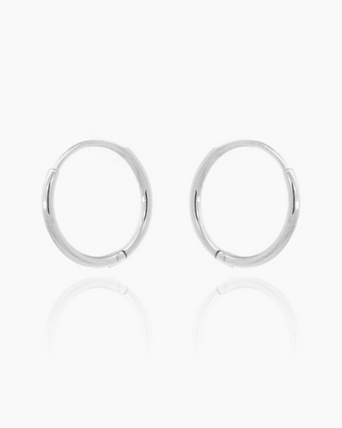 Jessica Silver Hoops | Penny Pairs
