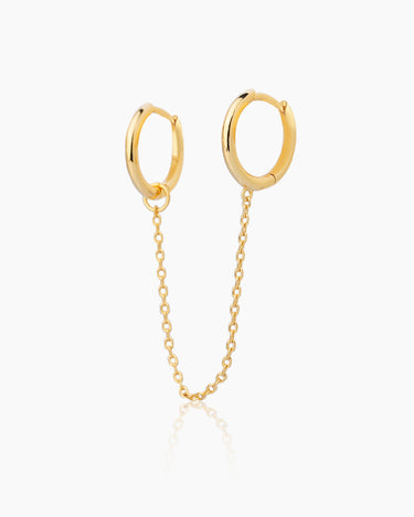 Addison Gold Huggie | Penny Pairs