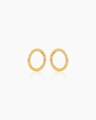 Addy 6mm Gold Huggies | Penny Pairs