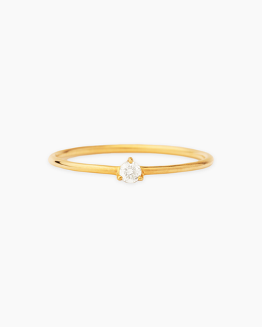 Amira Gold Diamond Ring | Penny Pairs