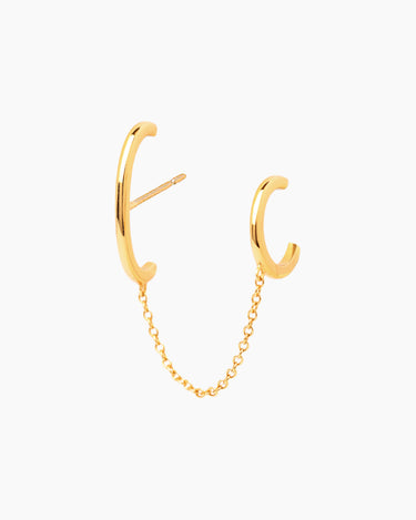 Cecilia Gold Huggie | Penny Pairs