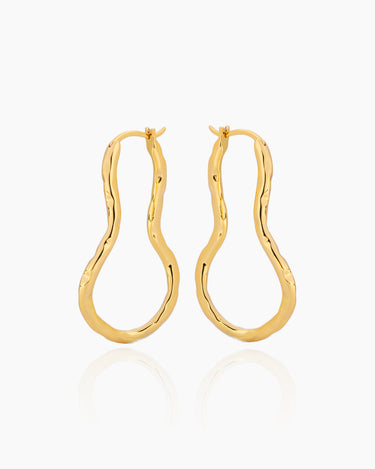 Carmel Gold Hoops | Penny Pairs