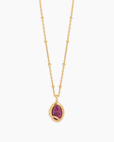 Celeste Gold Locket Necklace | Penny Pairs