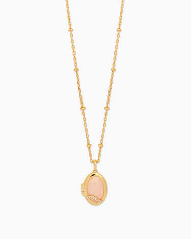Celeste Gold Locket Necklace | Penny Pairs