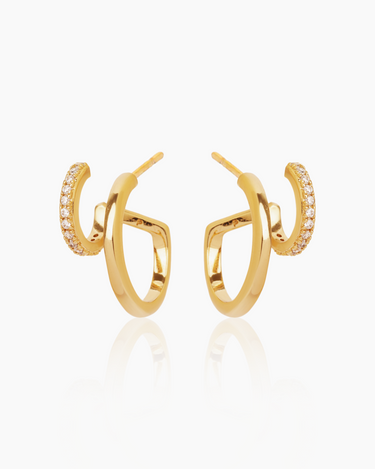 Clarissa Gold Hoops | Penny Pairs