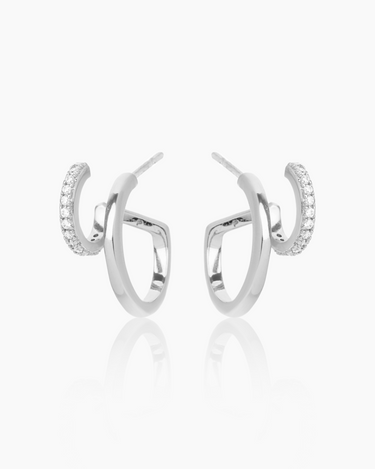 Clarissa Silver Hoops | Penny Pairs