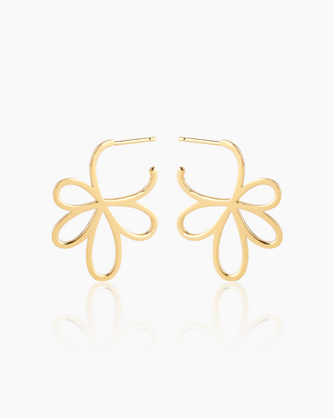 Daisy Gold Studs | Penny Pairs