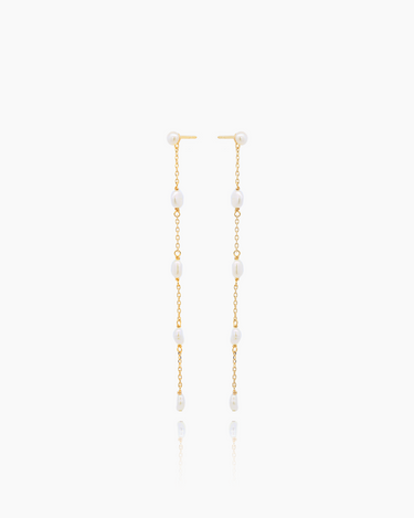 Daniella Gold Dangler Studs | Penny Pairs