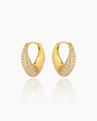 Felicia Gold Hoops | Penny Pairs