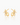 Wicked x Penny Pairs Glinda’s Wand Gold Huggies | Penny Pairs