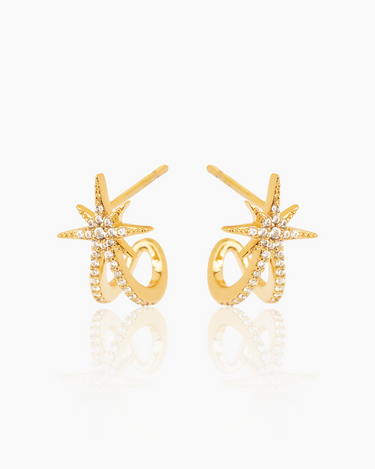 Wicked x Penny Pairs Glinda’s Wand Gold Huggies | Penny Pairs