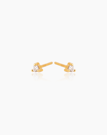 Gwen Gold Studs | Penny Pairs