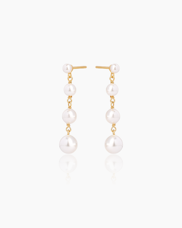 Isabella Gold Drop Studs | Penny Pairs