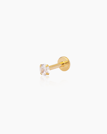 Kim Gold Flatback Stud | Penny Pairs