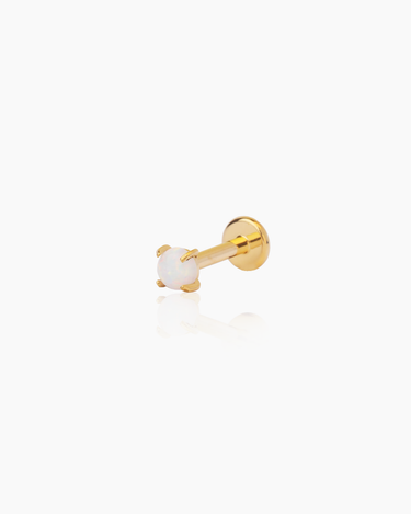 Mel Gold Flatback Stud | Penny Pairs