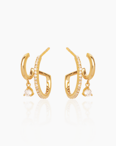 Natasha Gold Hoops | Penny Pairs