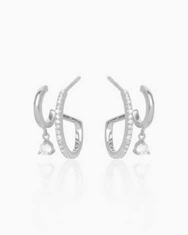 Natasha Silver Hoops | Penny Pairs