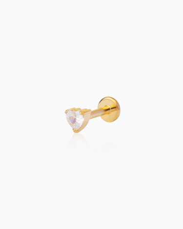 Nic Gold Flatback Stud | Penny Pairs