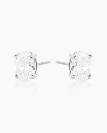 Odina Diamond White Gold Studs | Penny Pairs