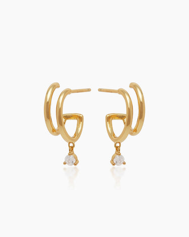 Kendra Gold Huggies | Penny Pairs