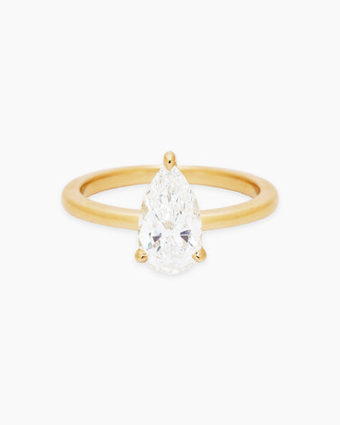 Portia Diamond Yellow Gold Ring | Penny Pairs