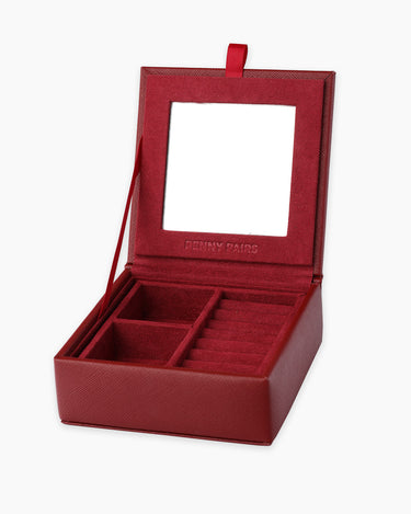 Burgundy Jewelry Box | Penny Pairs