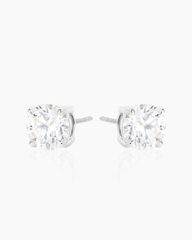 Rielle Diamond White Gold Studs | Penny Pairs