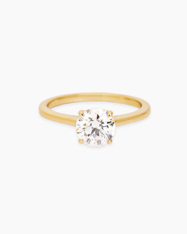 Romina Diamond Yellow Gold Ring | Penny Pairs