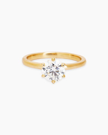 Rowena Diamond Yellow Gold Ring | Penny Pairs