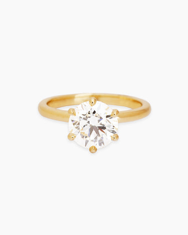 Rowena Diamond Yellow Gold Ring | Penny Pairs
