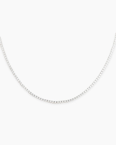 Serena Diamond White Gold Tennis Necklace | Penny Pairs