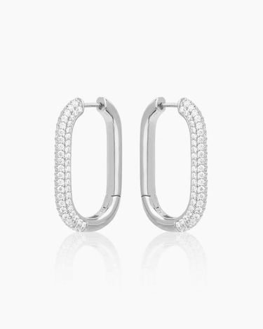 Vania Silver Hoops | Penny Pairs
