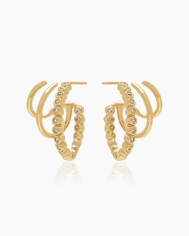 Angelina Gold Hoops | Penny Pairs