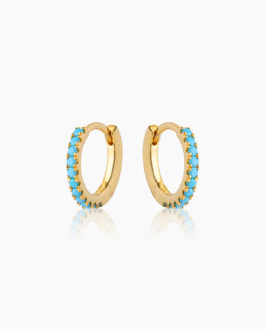 Aqua Gold Huggies | Penny Pairs