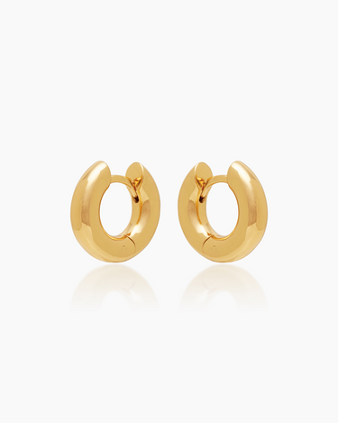 Hallie Gold Hoops | Penny Pairs
