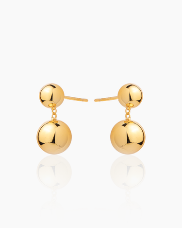 Brielle Gold Drop Studs | Penny Pairs