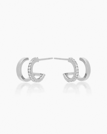 Emilia Silver Huggies | Penny Pairs
