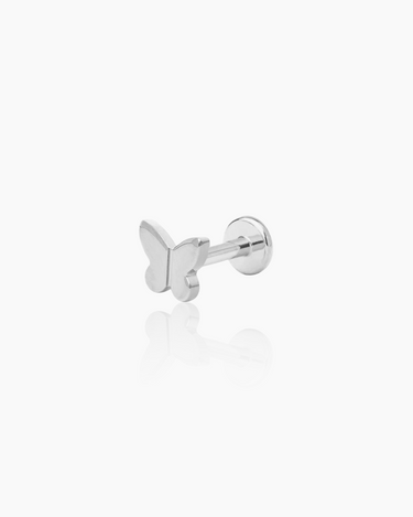 Fae Silver Flatback Stud | Penny Pairs