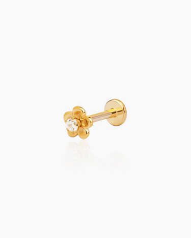 Mika Gold Flatback Stud | Penny Pairs