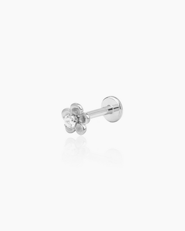 Mika Silver Flatback Stud | Penny Pairs