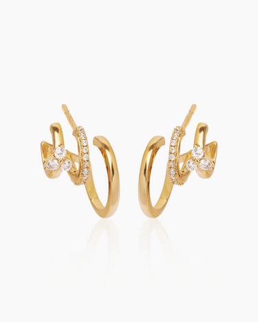 Miranda Gold Hoops | Penny Pairs