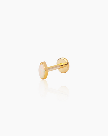 Mona Gold Flatback Stud | Penny Pairs