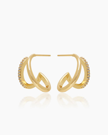 Natalie Gold Hoops | Penny Pairs