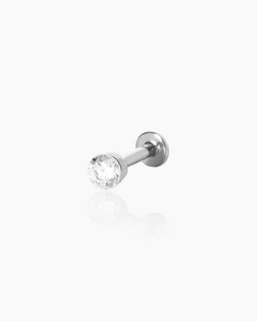 Nelle Diamond White Gold Flatback Stud | Penny Pairs