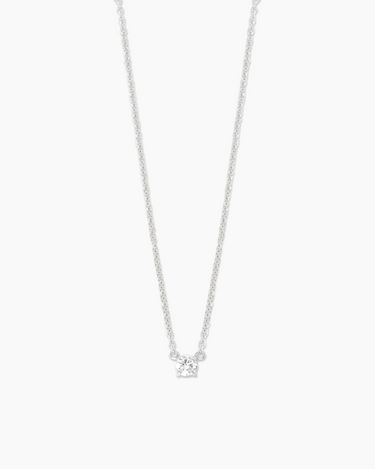 Nia Lab Grown Diamond Silver Necklace | Penny Pairs