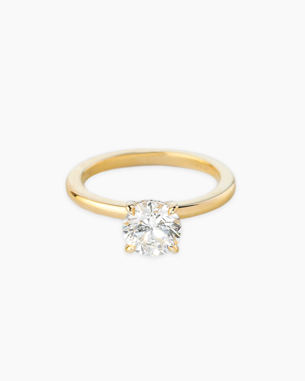 1ct 14K Yellow Gold Diamond Ring - Main Image