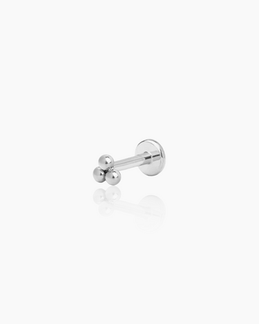 Rue Silver Flatback Stud | Penny Pairs