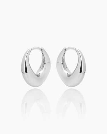 Soleil Silver Hoops | Penny Pairs