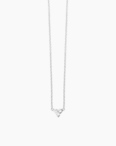 Therese Lab Grown Diamond Silver Necklace | Penny Pairs
