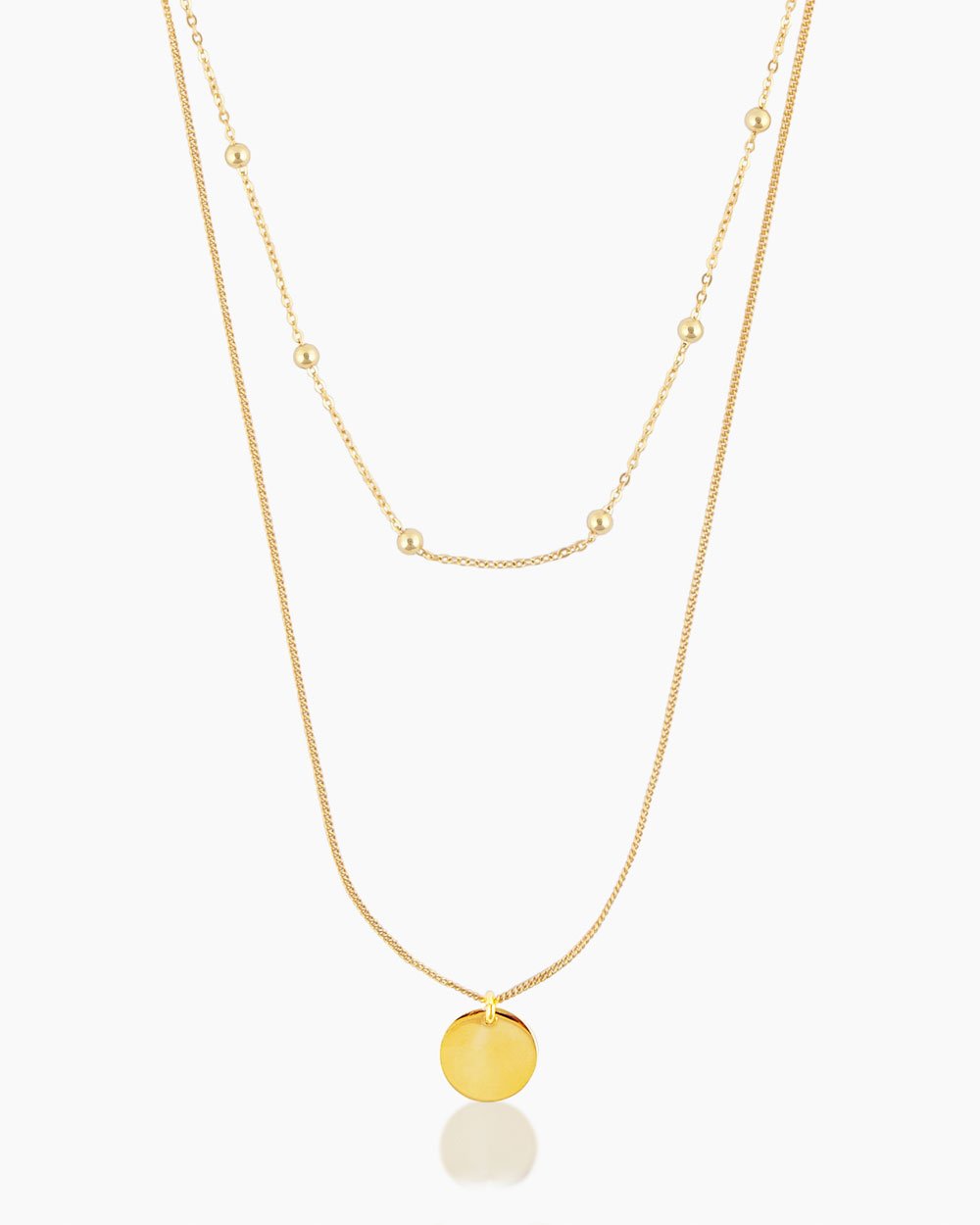 Lucia Gold Necklace – Penny Pairs1